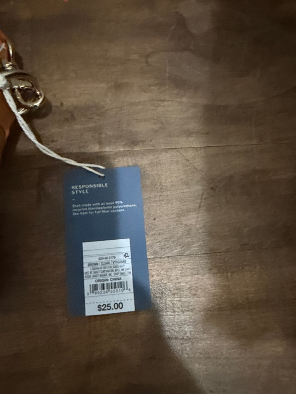 Universal Thread Clear Crossbody Bag with Tan Trim NEW - Picture 5 of 5